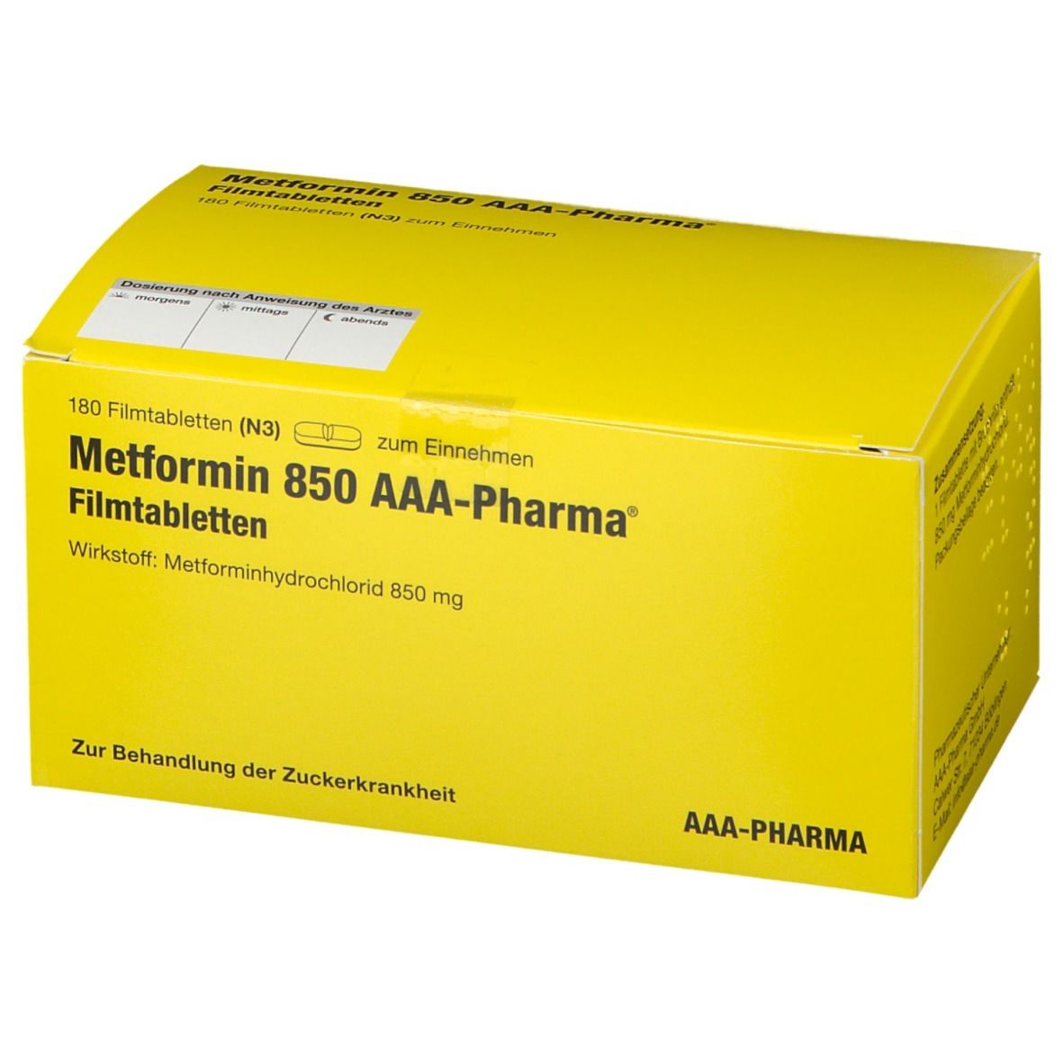 Metformin 850Mg AAA® Pharma
