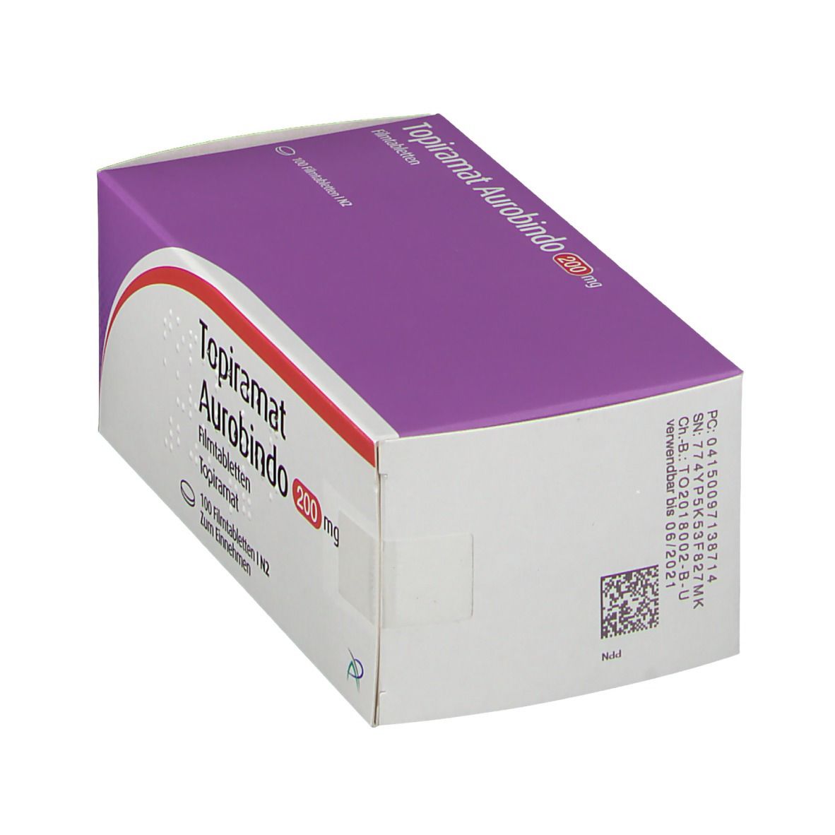 Topiramat Aurobindo 200 mg Filmtabletten 100 St