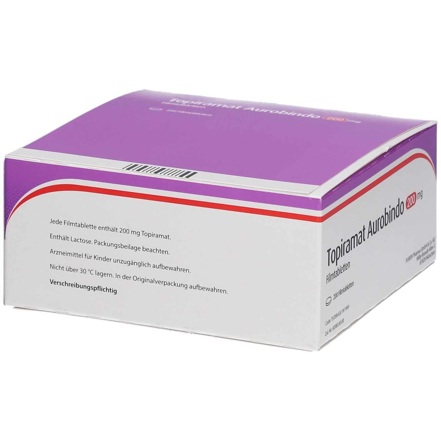 Topiramat Aurobindo 200 mg Filmtabletten St