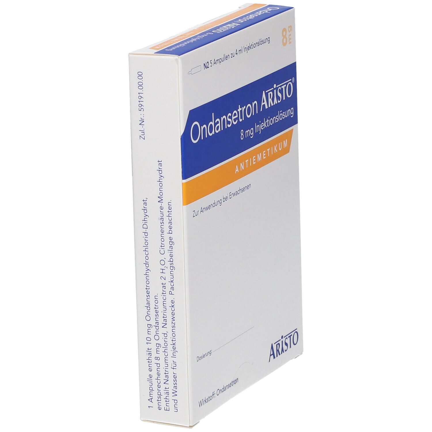 Ondansetron Aristo 8 mg Injektionslösung 5 St