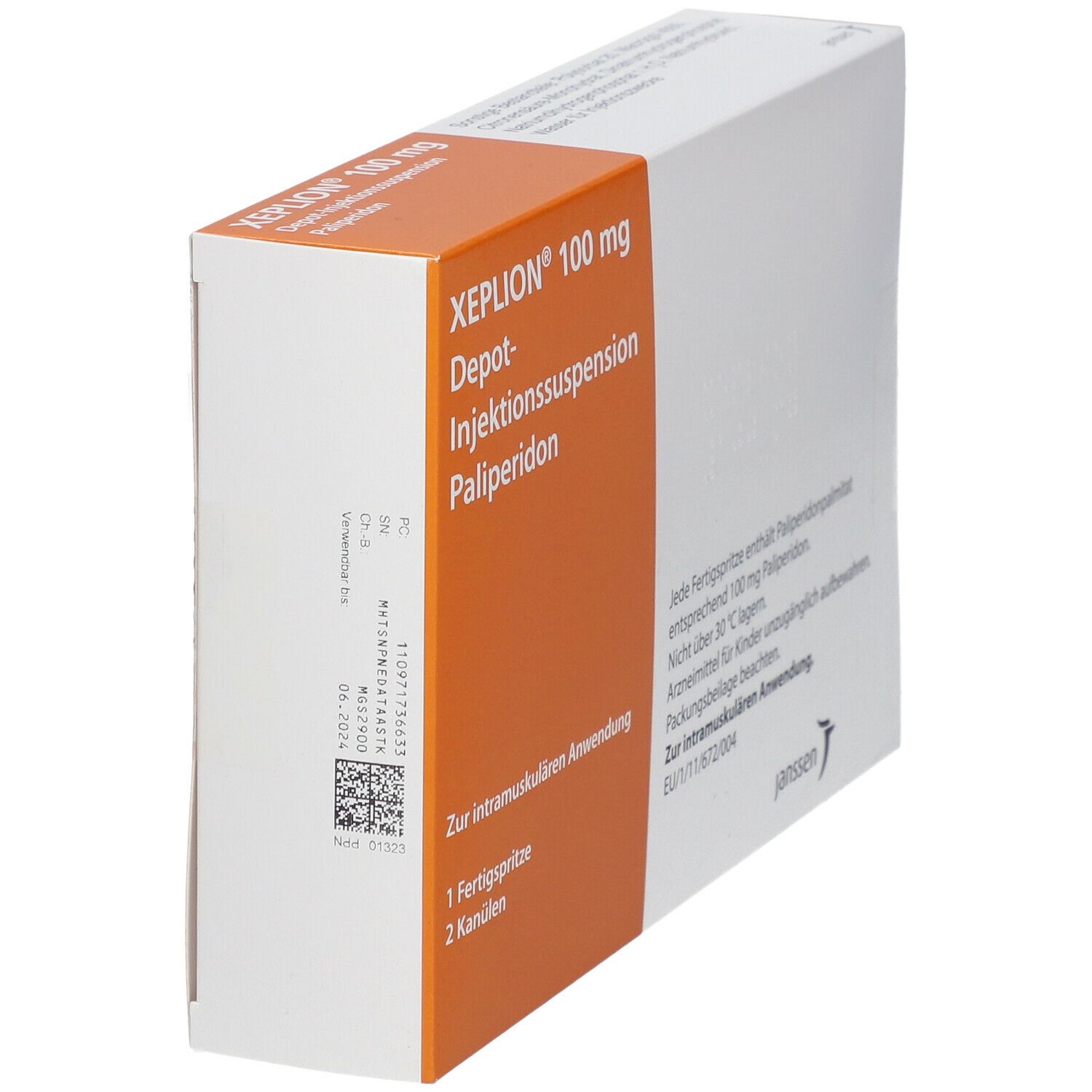 Xeplion 100 mg Depot-Injektionssusp.i.e.Fertigspr. 1 St Depot-Injektionssuspension