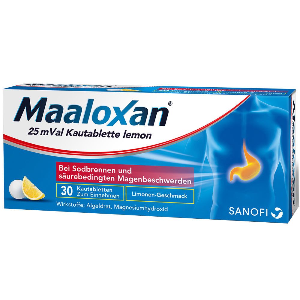 Maaloxan® 25 mVal Sodbrennen Kautabletten Lemon