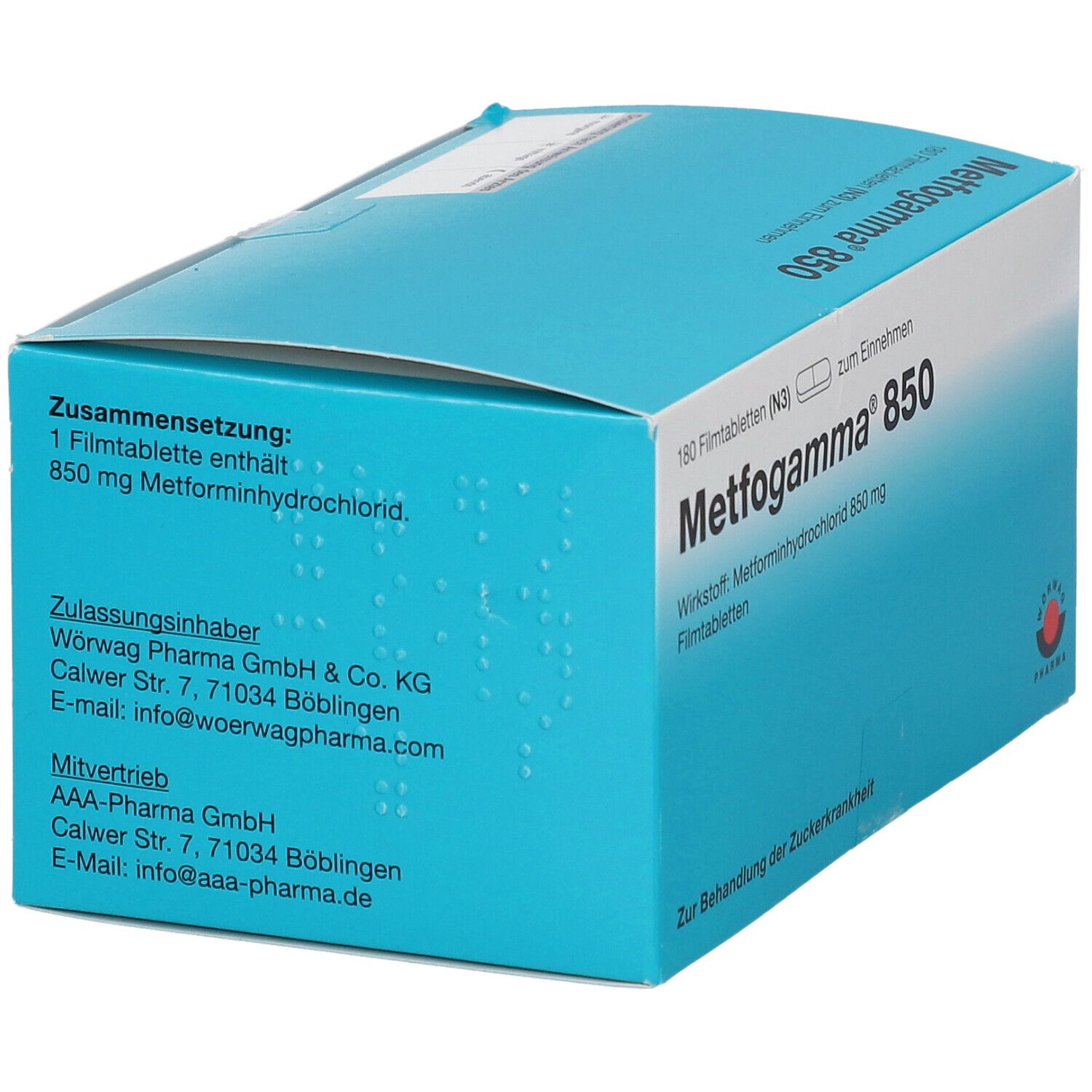Metfogamma 850Mg