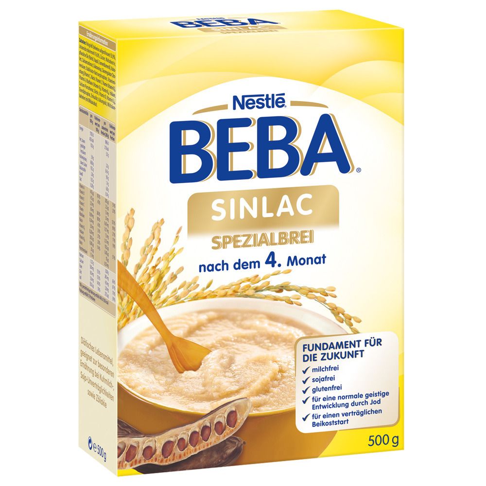 Nestlé BEBA SINLAC, Spezialbrei, nach dem 4. Monat, Getreidebrei zum Anrühren