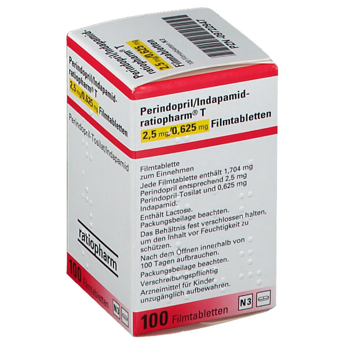 Perindopril/Indapamid-ratiopharm® T 2,5 mg/0,625 mg