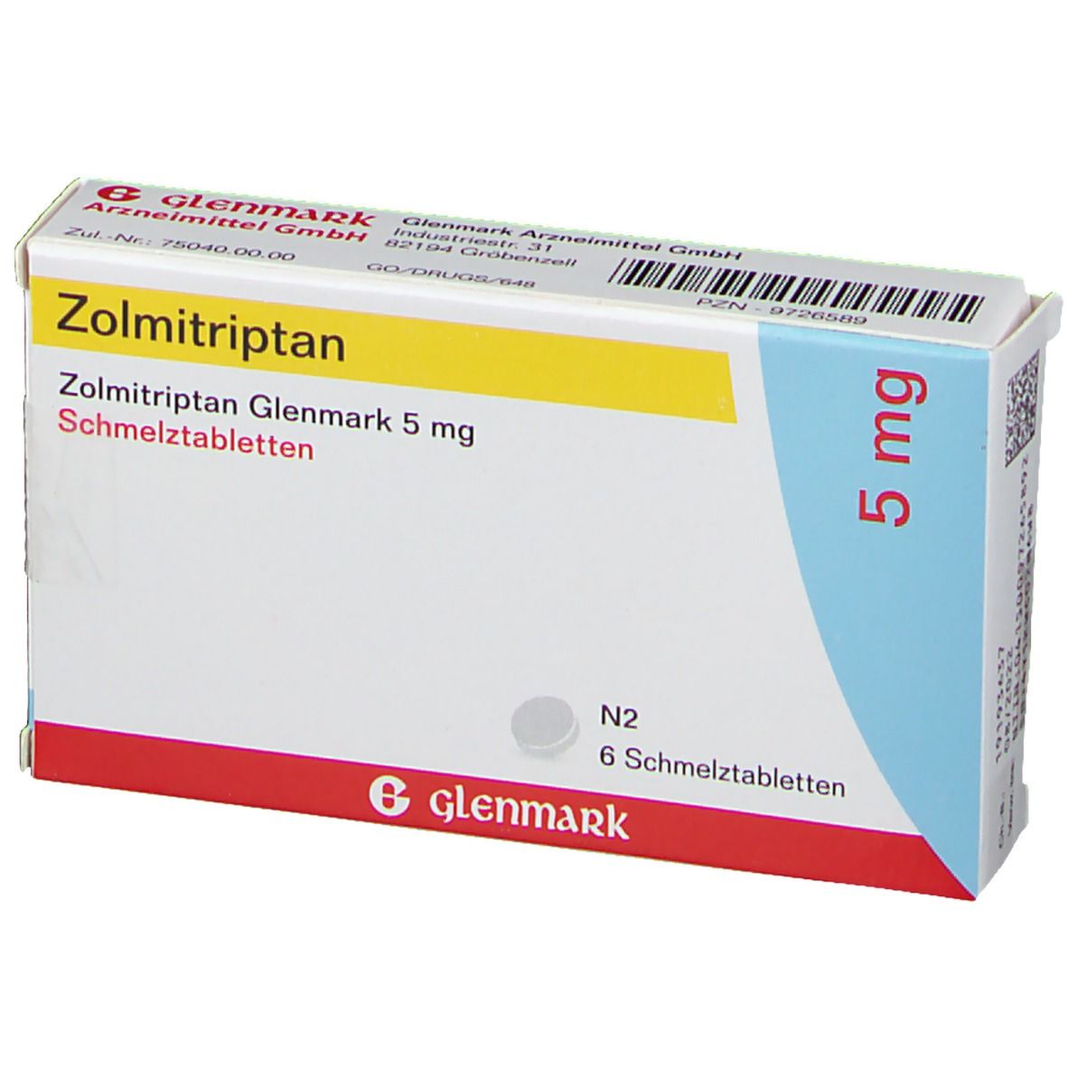 Zolmitriptan Glenmark 5 mg