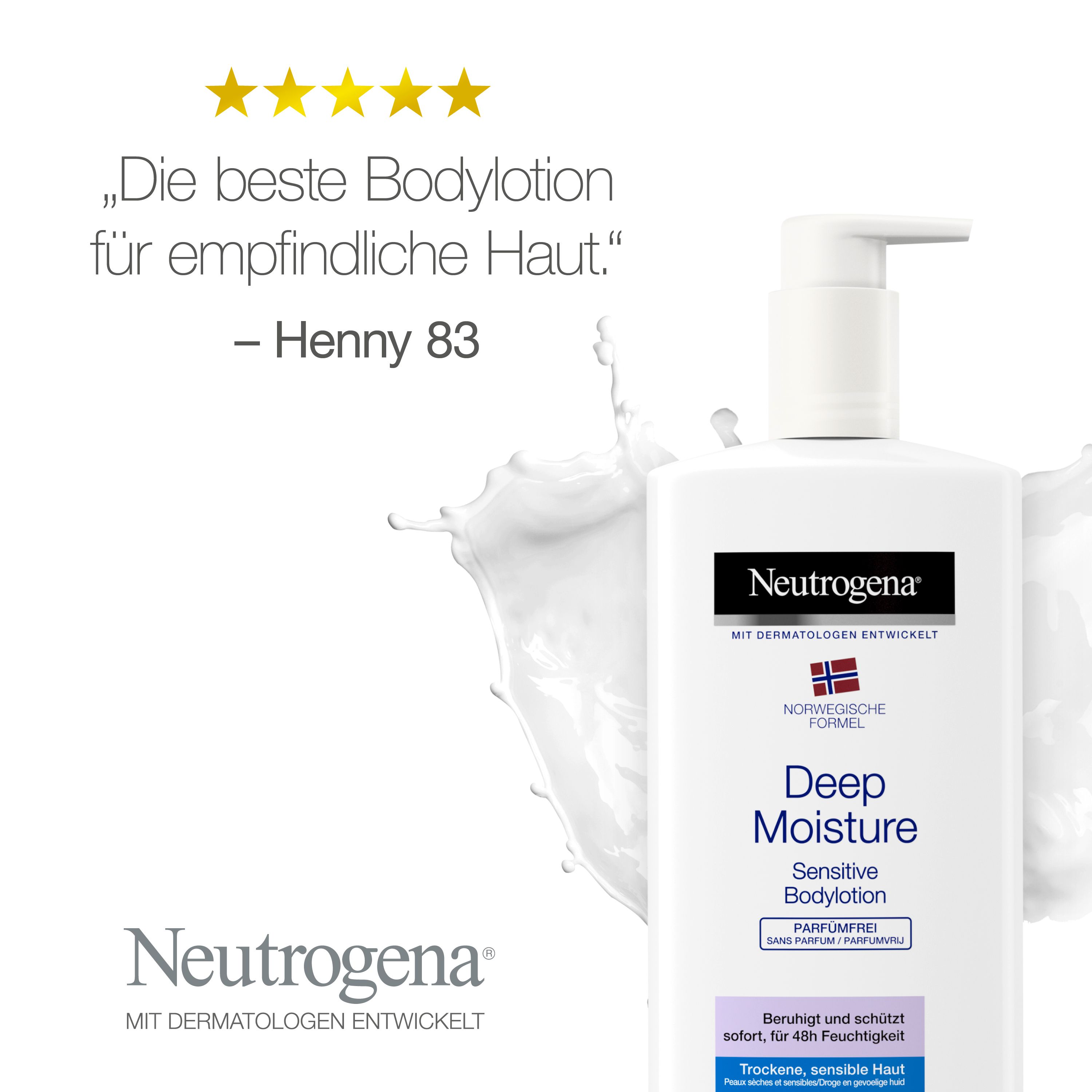 Neutrogena® Norwegische Formel Deep Moisture Bodylotion Sensitive
