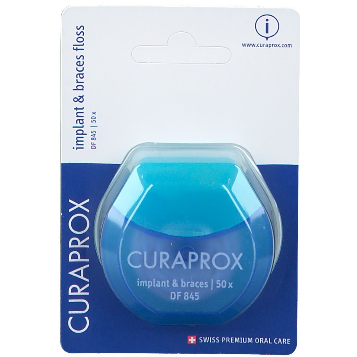 Curaprox® Zahnseide im Spender mit Flauschteil DF 845