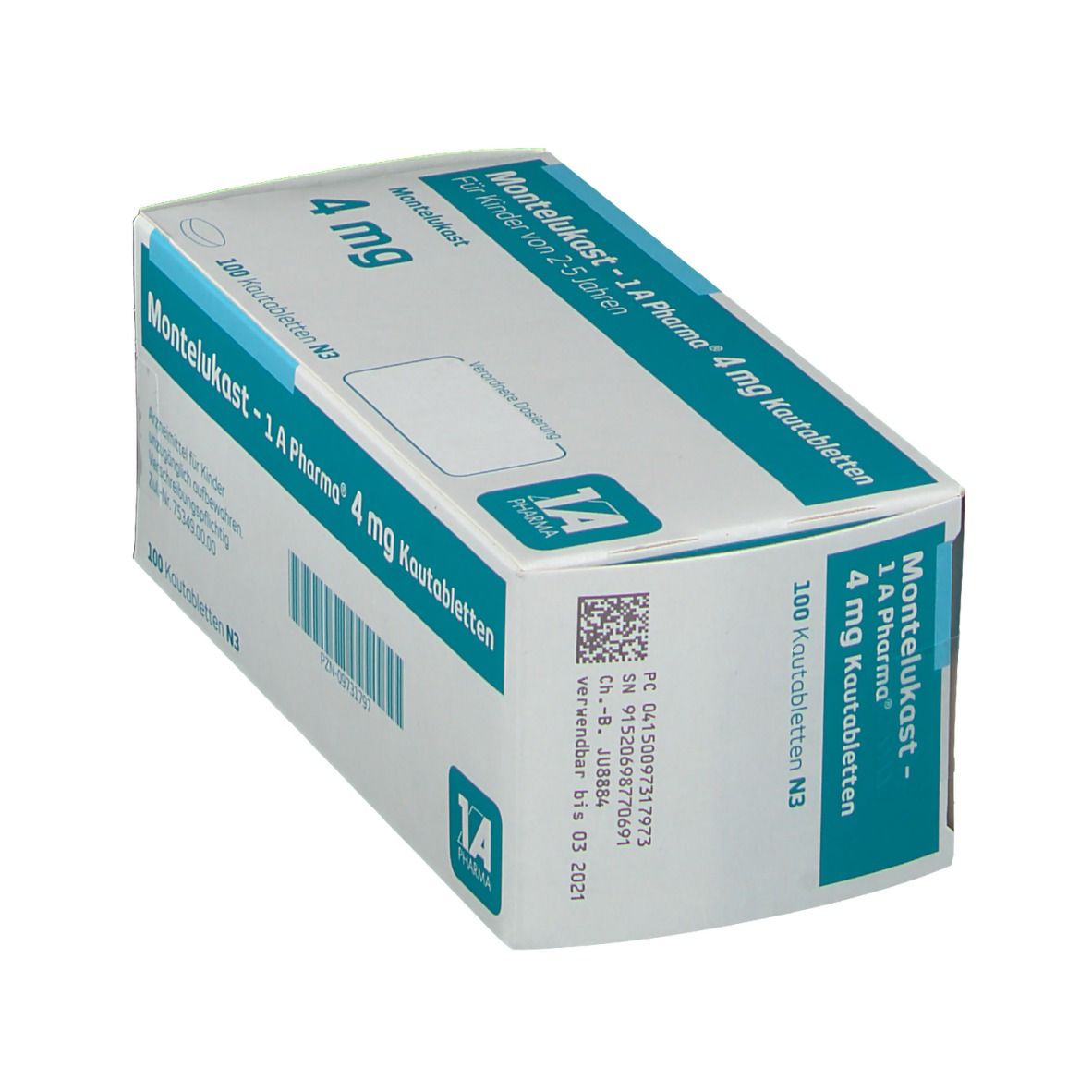 Montelukast-1A Pharma 4 mg Kautabletten 100 St