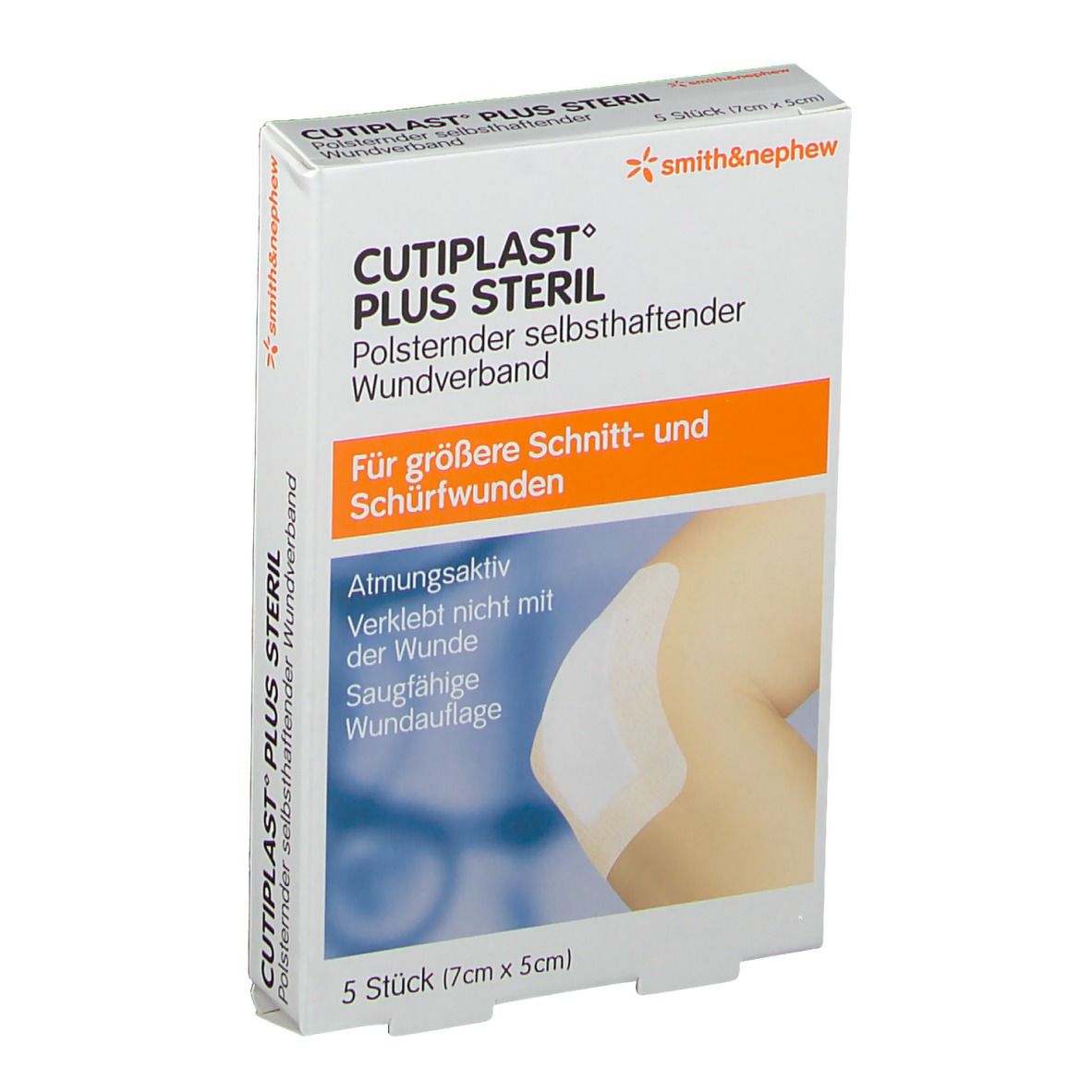 Cutiplast Plus steril 5x7 cm Verband