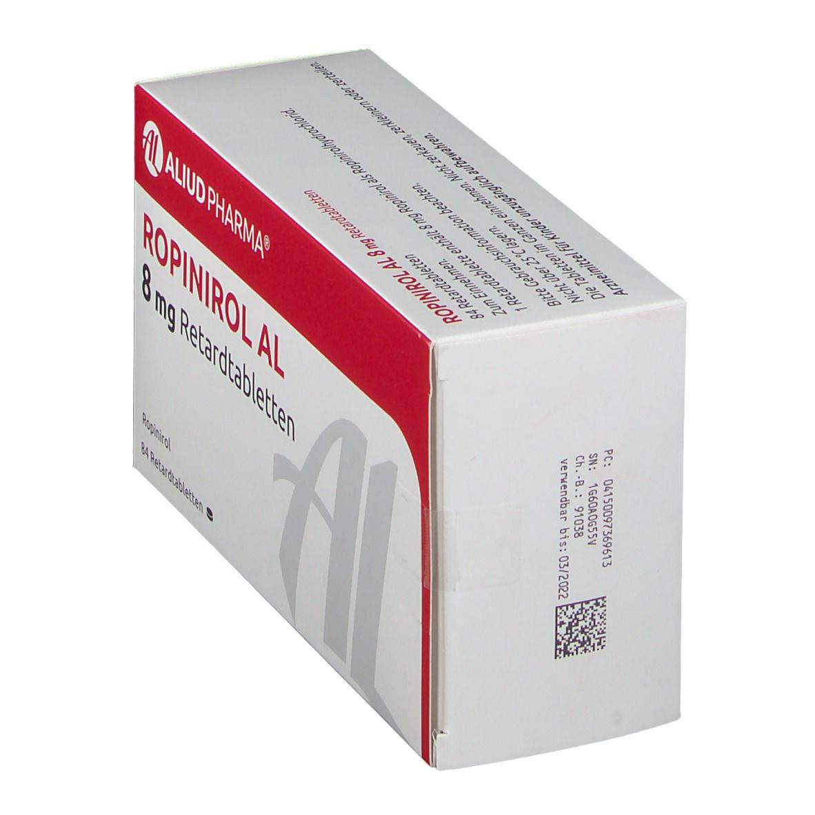 Ropinirol AL 8 mg Retardtabletten 84 St Retard-Tabletten