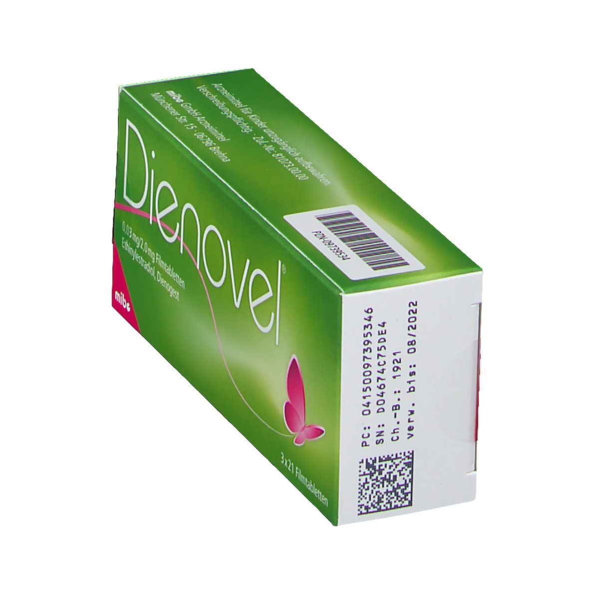 Dienovel 0,03 mg/2,0 mg Filmtabletten 3x21 St