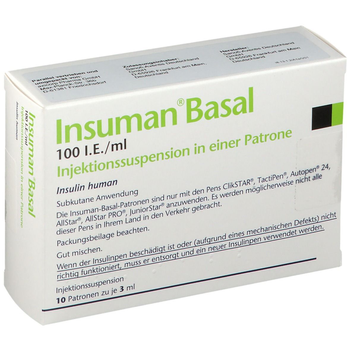 Insuman Basal 100 I.E./ml