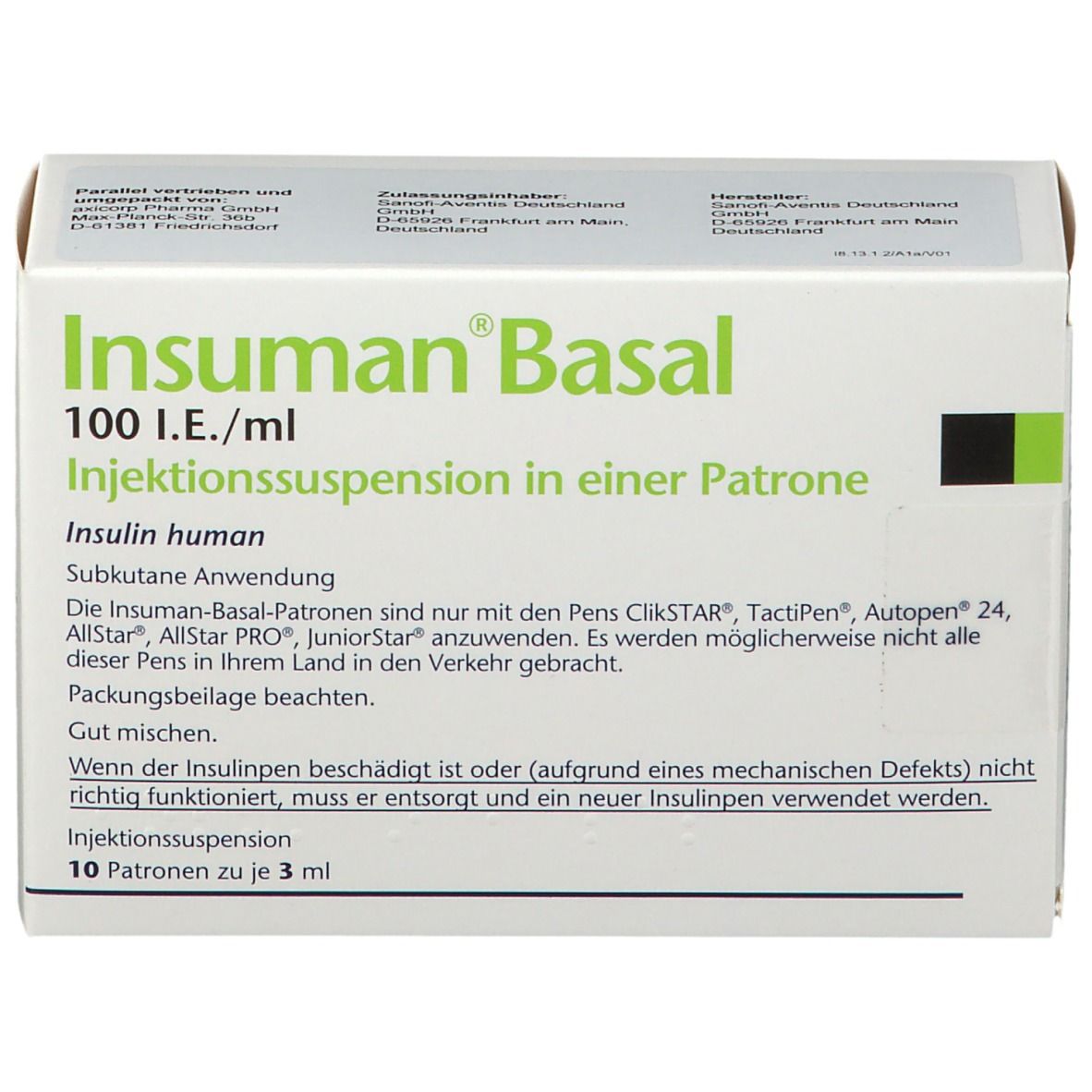 Insuman Basal 100 I.E./ml
