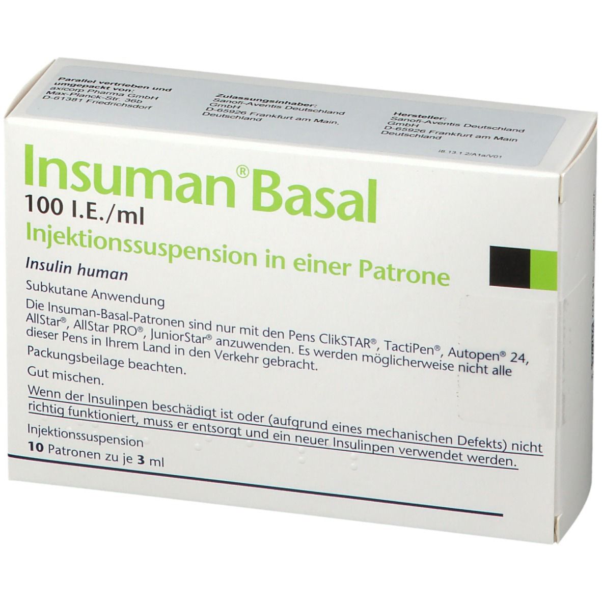 Insuman Basal 100 I.E./ml