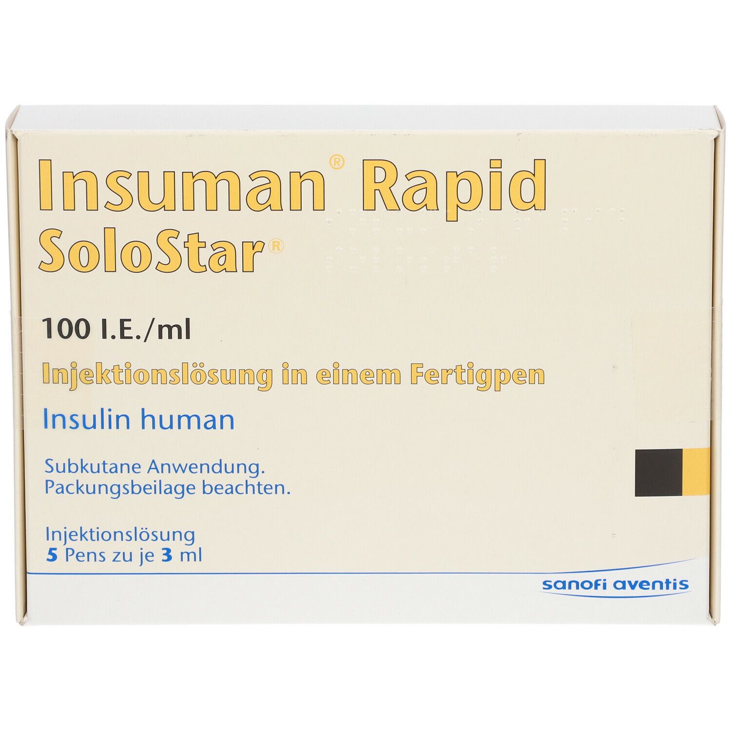 Insuman Rapid 100 I.E./ml SoloStar