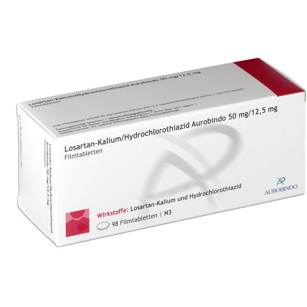 Losartan-Kalium/Hydrochlorothiazid Aurobindo 50 mg/12,5 mg