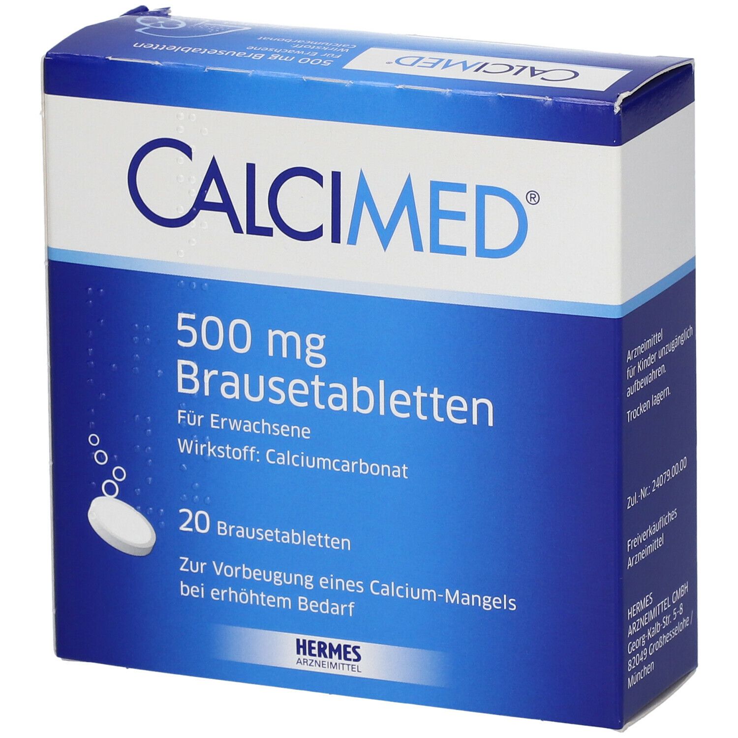 Calcimed 500 mg Brausetabletten 20 St