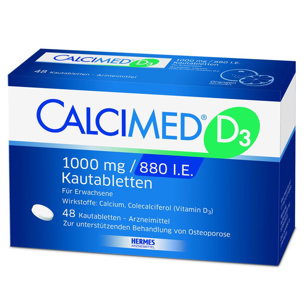 CALCIMED® D3 1000mg / 880 I.E. Kautabletten