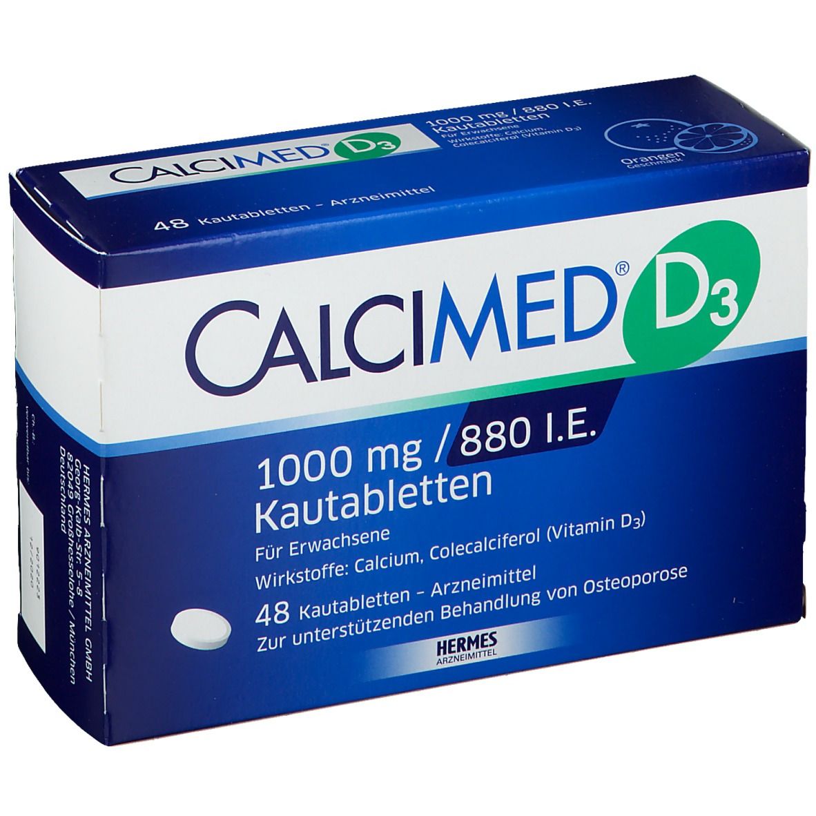 CALCIMED® D3 1000mg / 880 I.E. Kautabletten