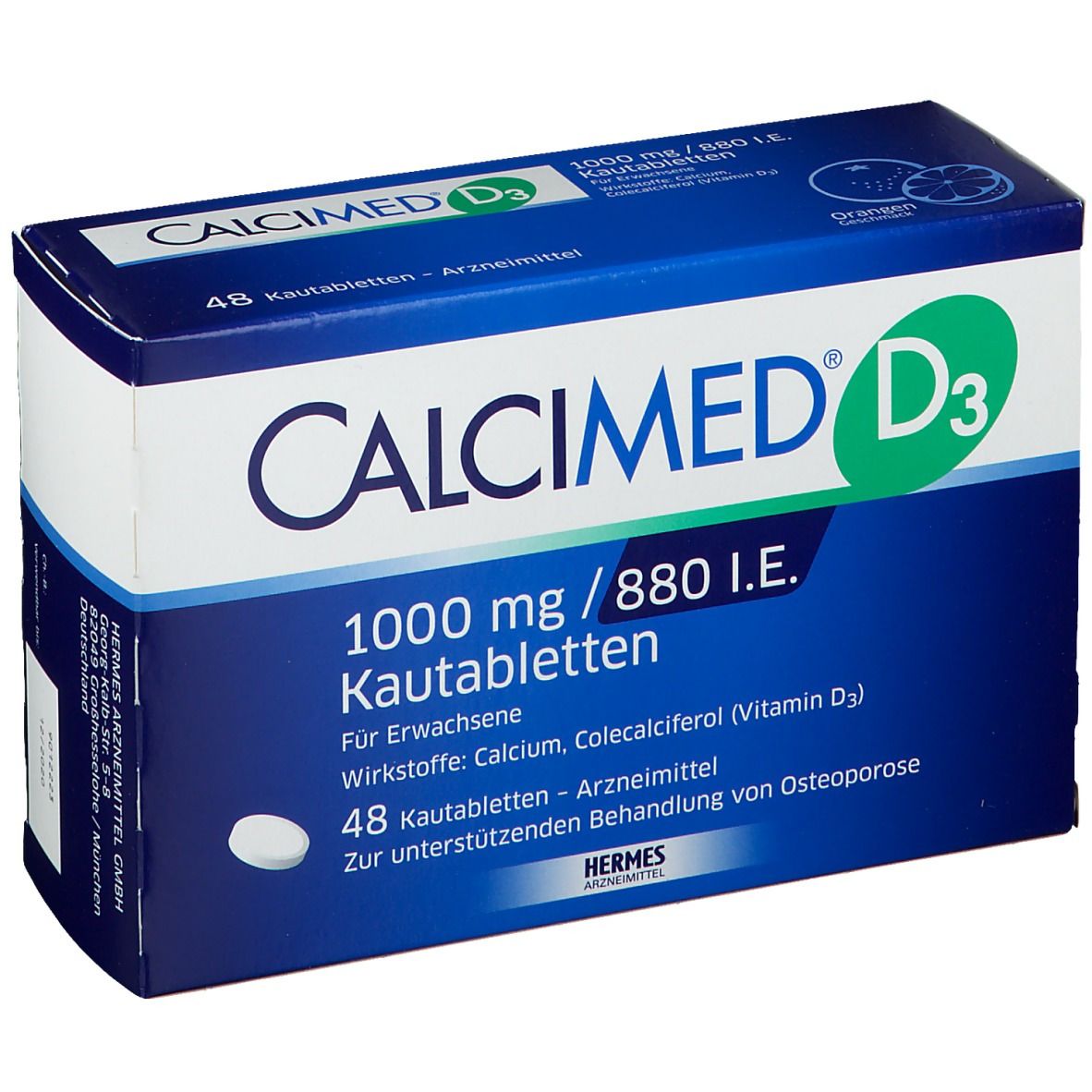 Calcimed D3 1000 mg / 880 I.E. Kautabletten