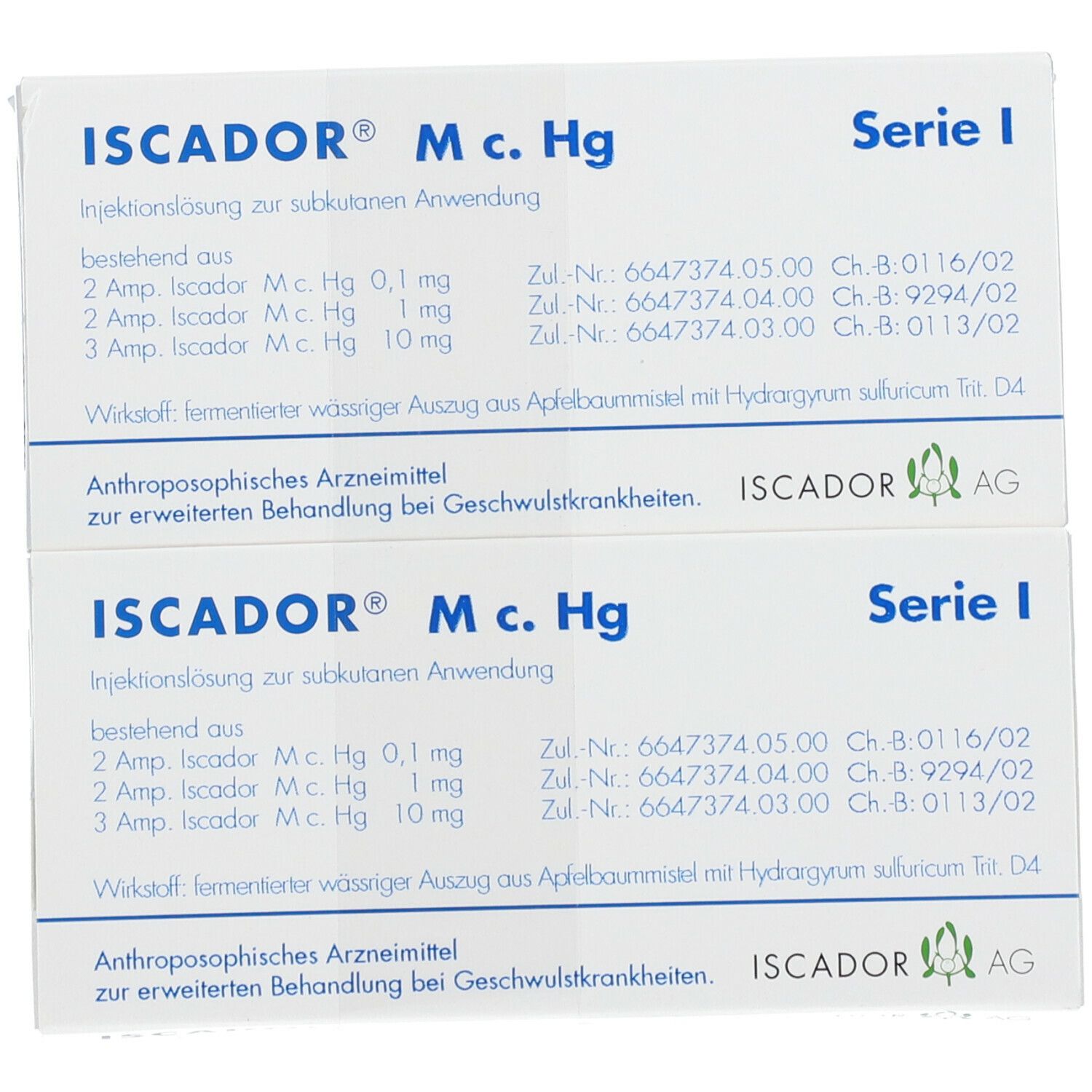 Iscador M c.Hg Serie I Injektionslösung 14x1 ml