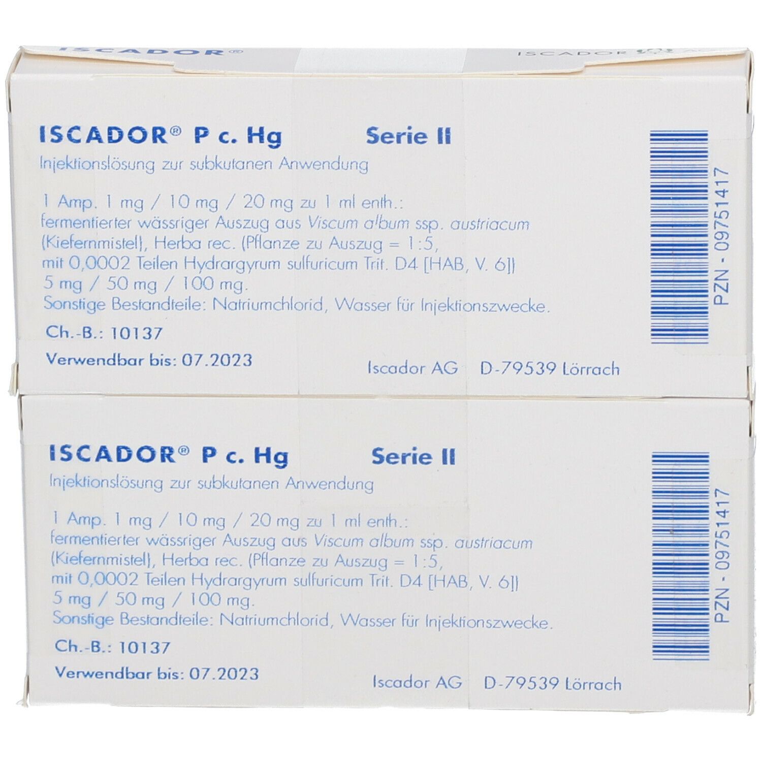 ISCADOR® P c. Hg Serie II