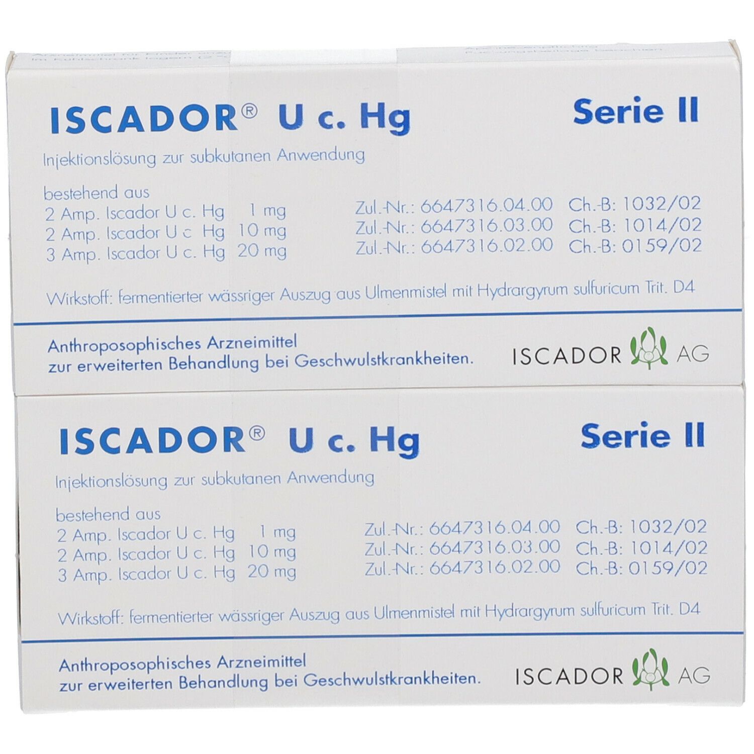 ISCADOR® U c. Hg Serie II