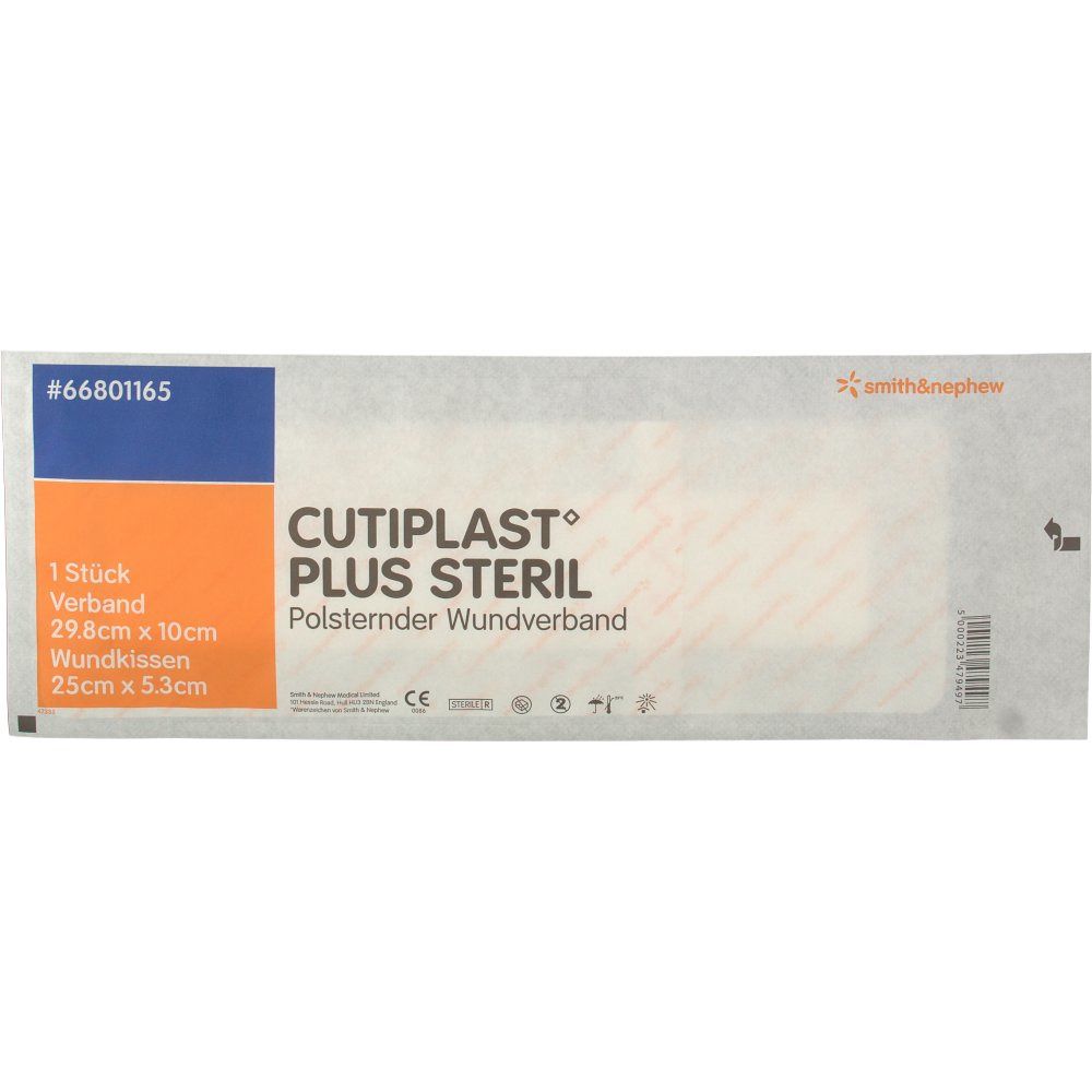 Cutiplast Plus steril 10x29,8 cm Verband 1 St