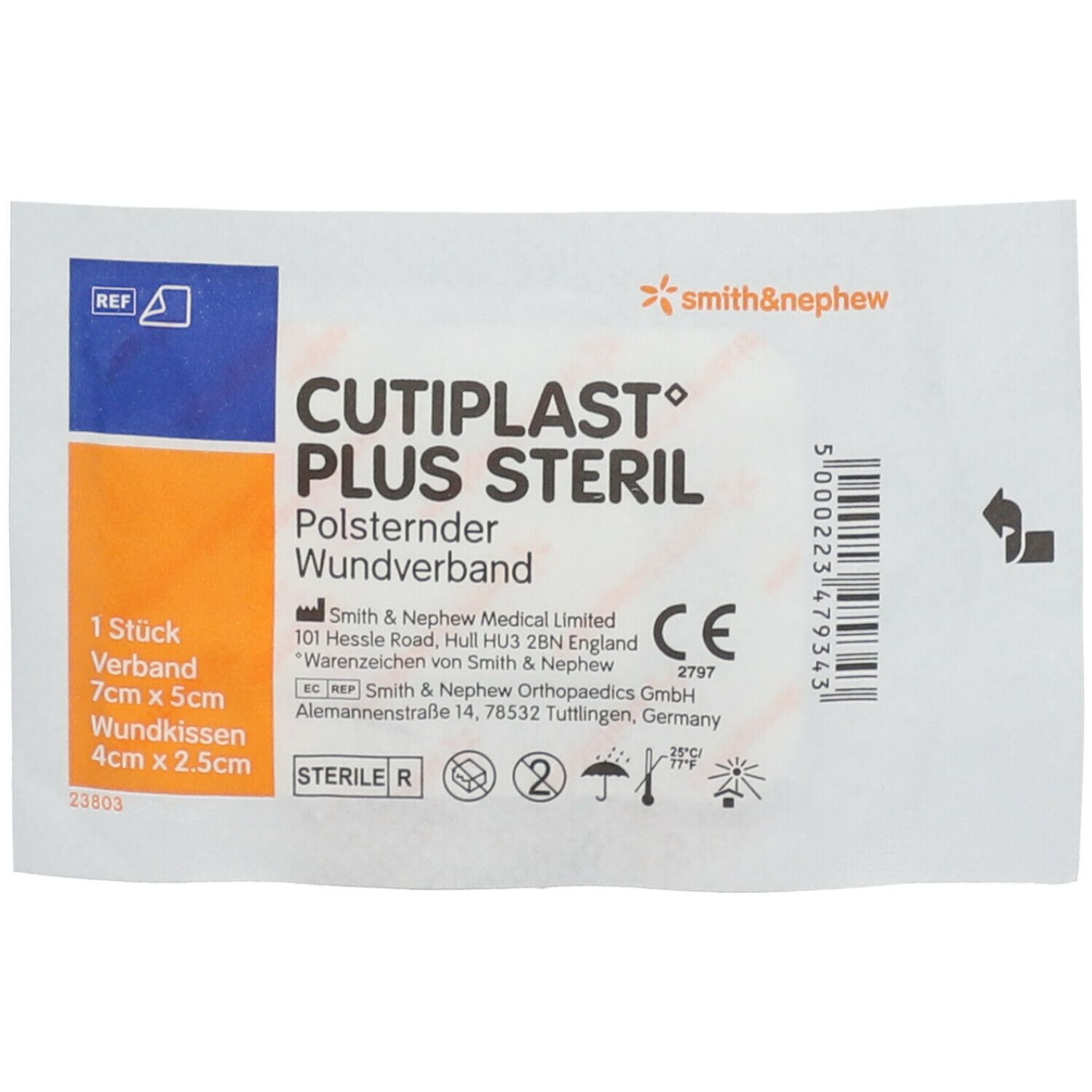 CUTIPLAST Plus steril 7 x 5 cm