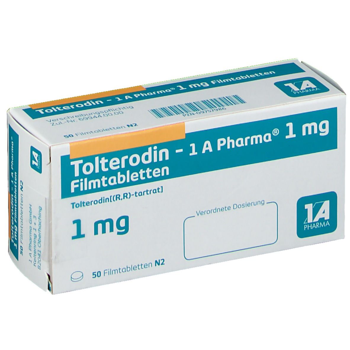 Tolterodin - 1 A Pharma® 1 mg
