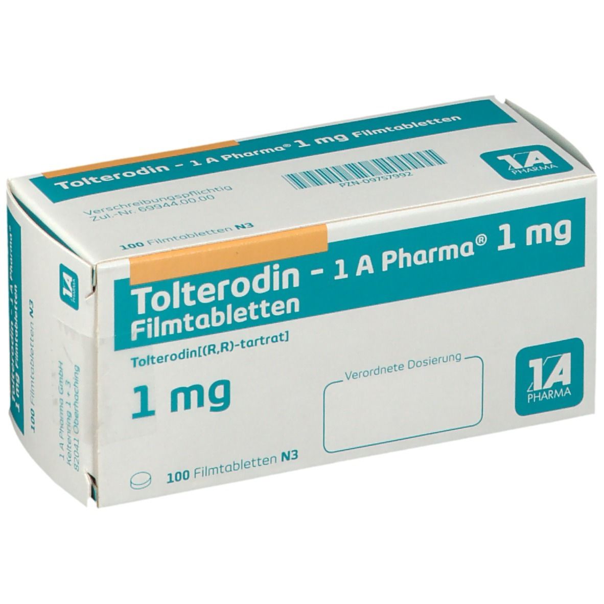 Tolterodin - 1 A Pharma® 1 mg