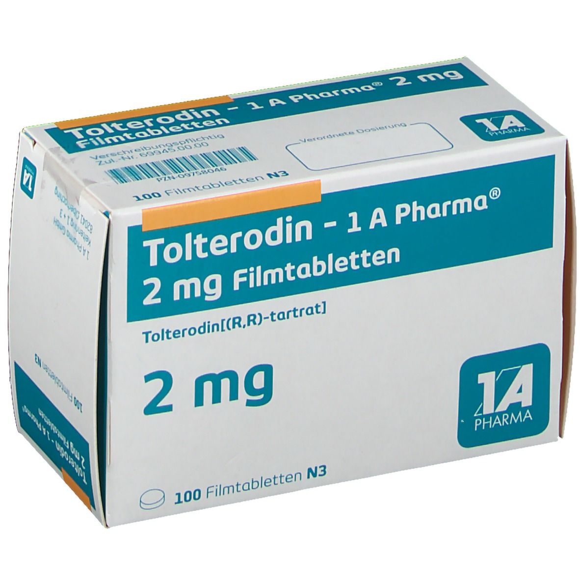 Tolterodin - 1 A Pharma® 2 mg
