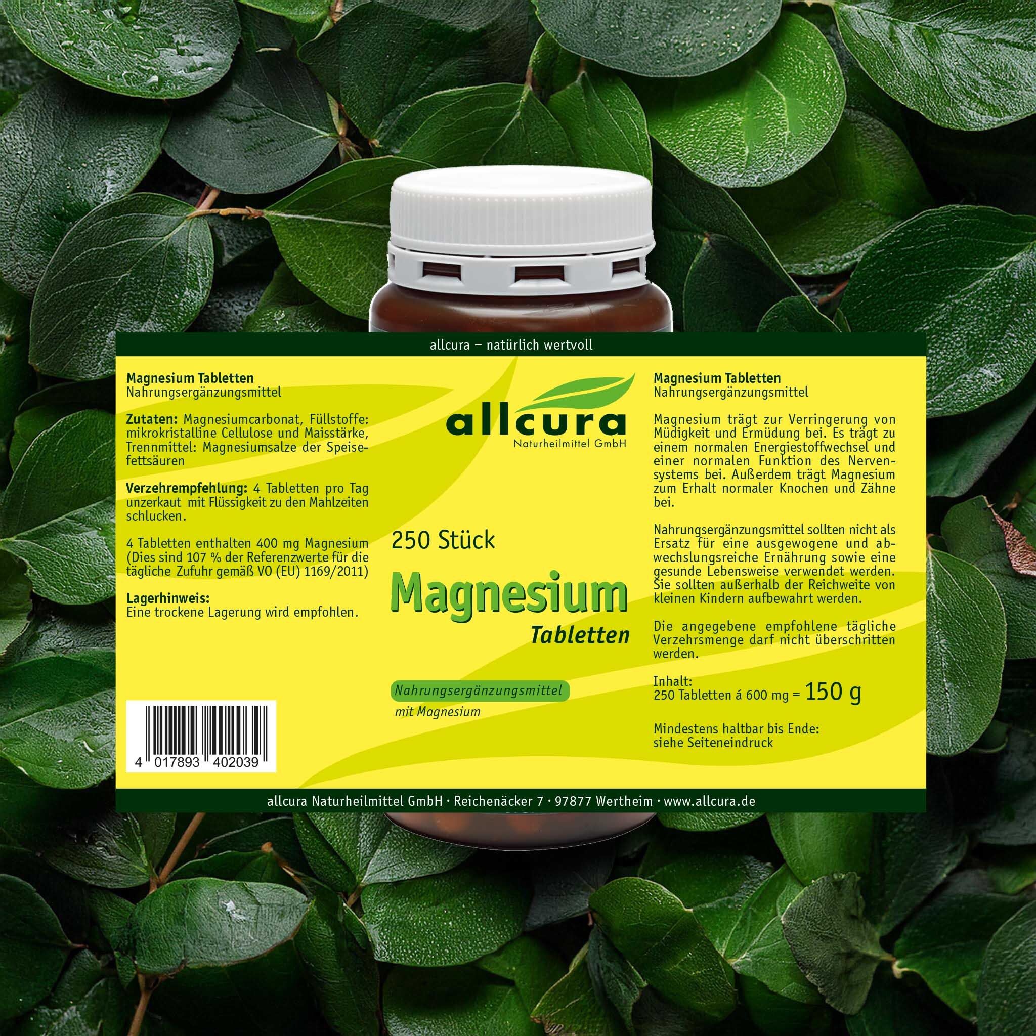 allcura Magnesium Tabletten