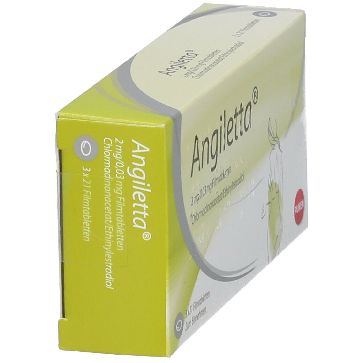 Angiletta 2 mg/0,03 mg Filmtabletten 3x21 St