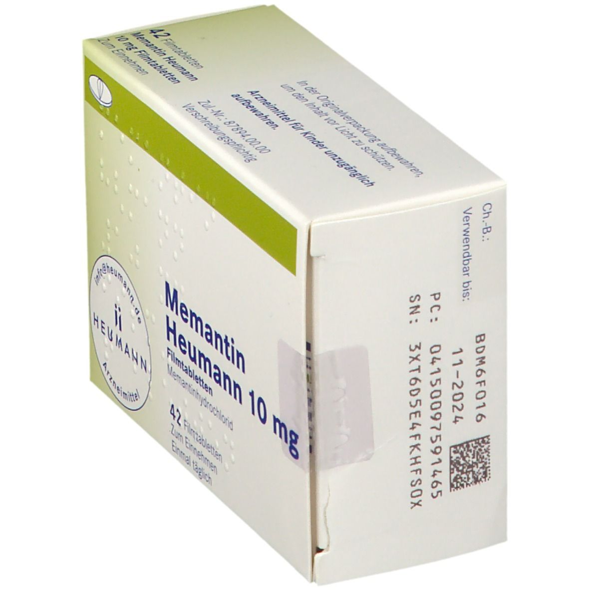 Memantin Heumann 10 mg Filmtabletten 42 St