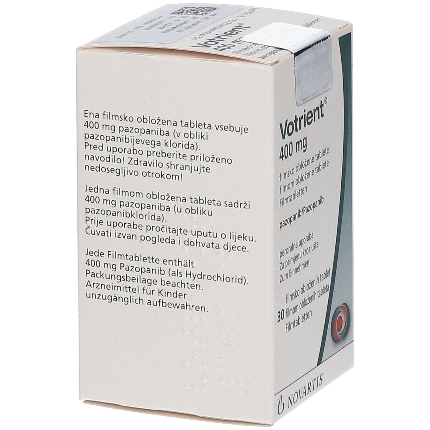 Votrient 400 mg Filmtabletten 30 St