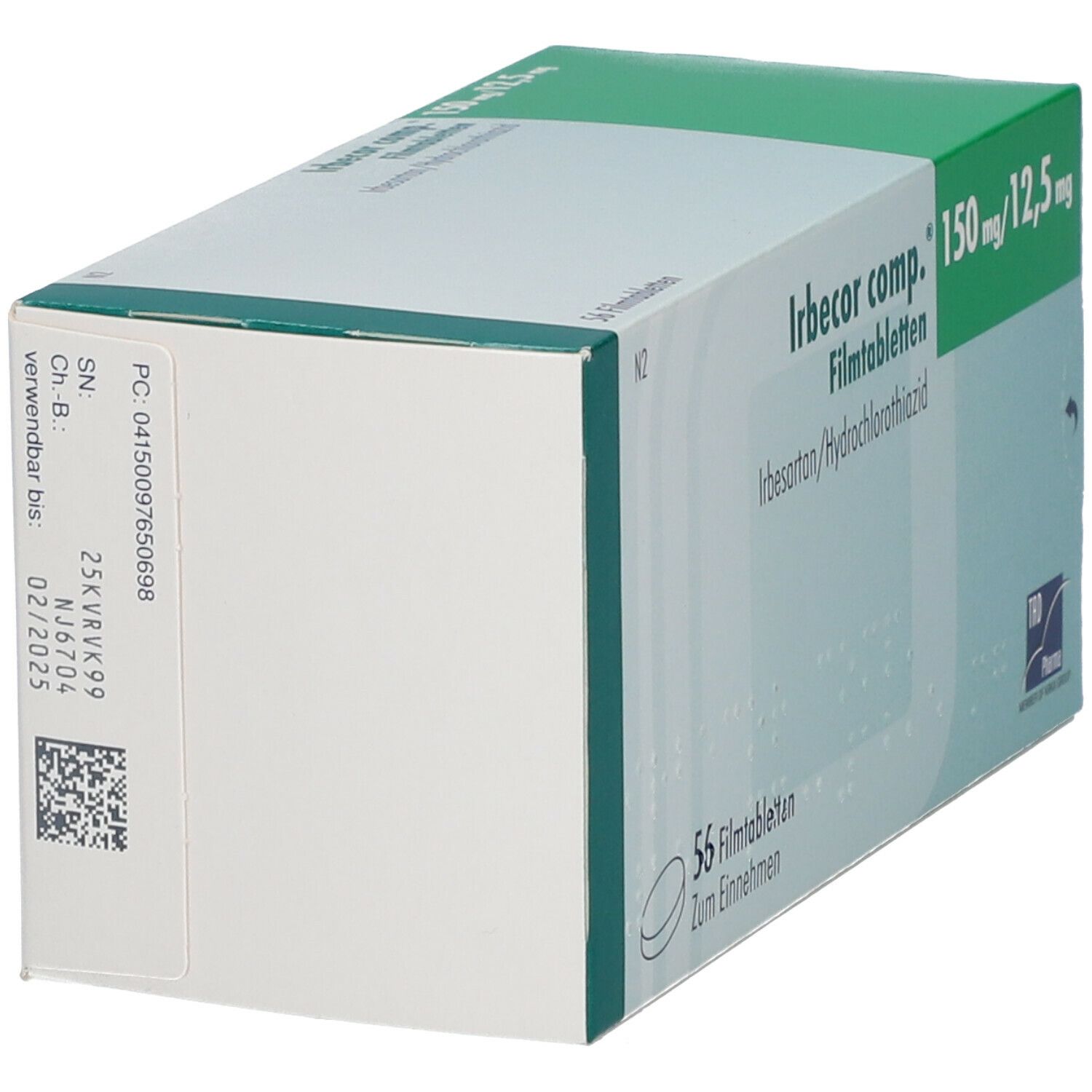 Irbecor comp. 150 mg/12,5 mg Filmtabletten 56 St