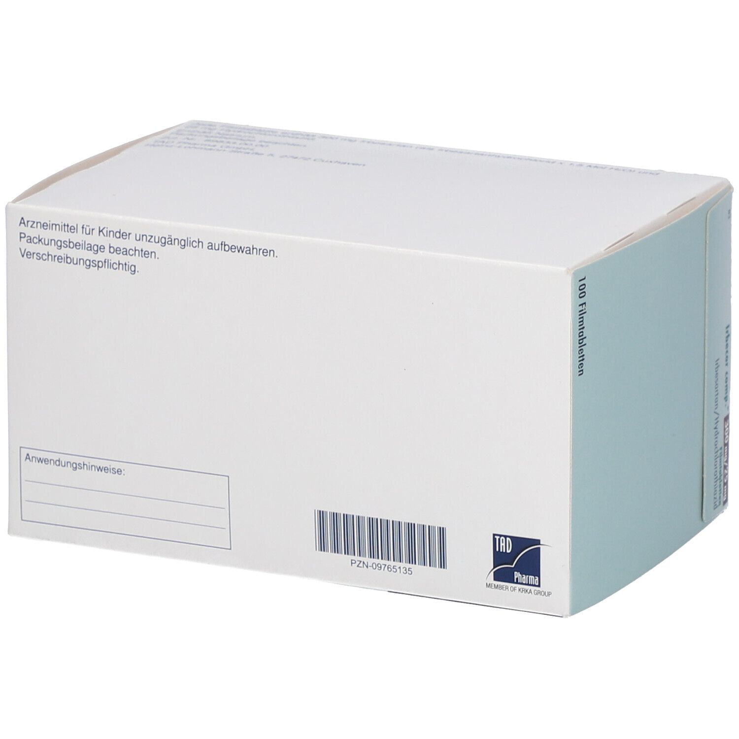Rückseite der Schachtel Irbecor comp.®. Text: Arzneimittel für Kinder unzugänglich aufbewahren. Barcode und PZN-Nummer.