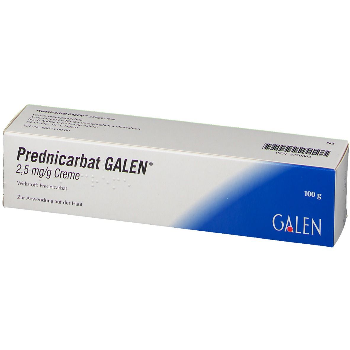 PREDNICARBAT GALEN 2,5 mg/g Creme