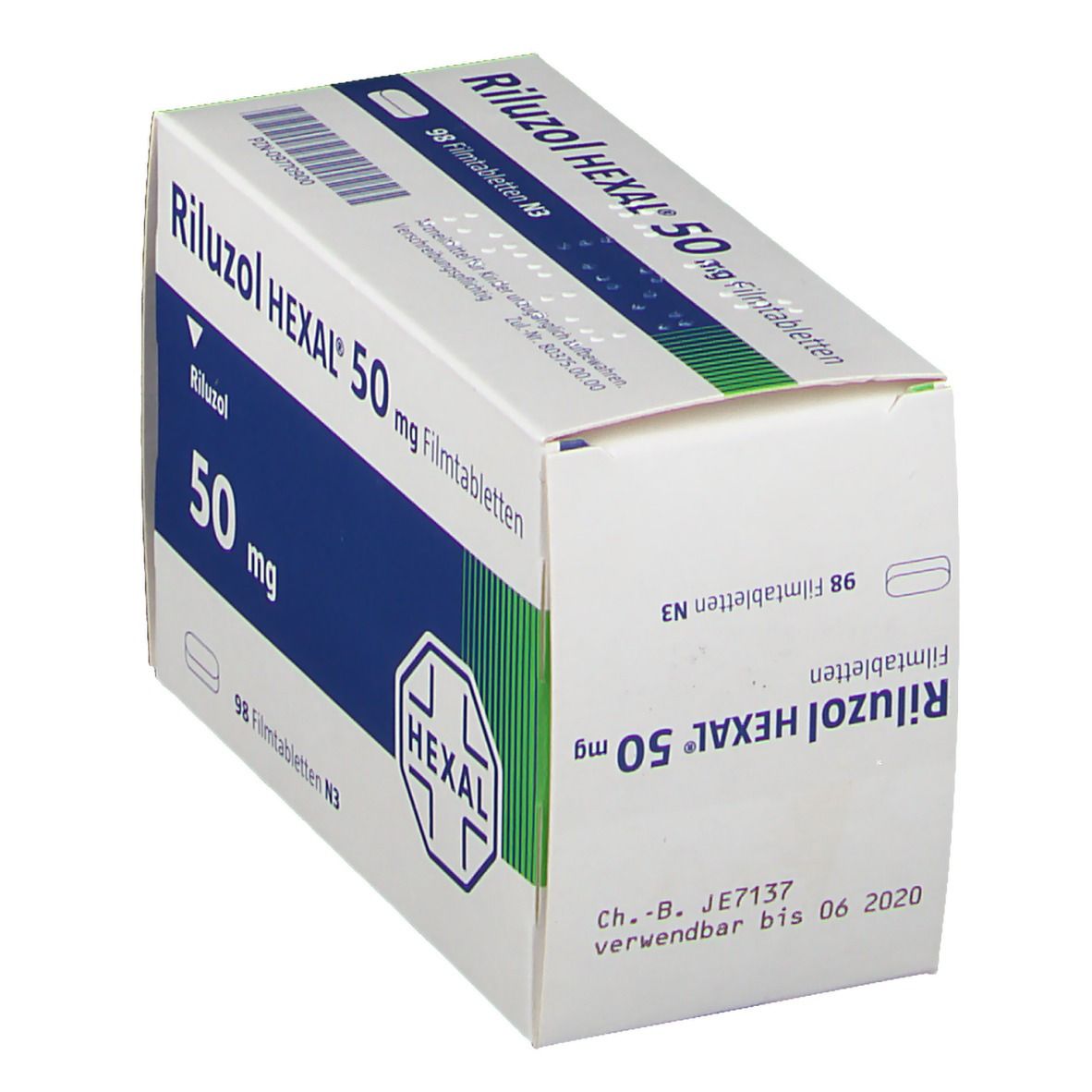 Riluzol Hexal 50 mg Filmtabletten 98 St