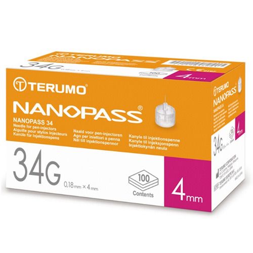 Terumo Nanopass Penkanülen 34G