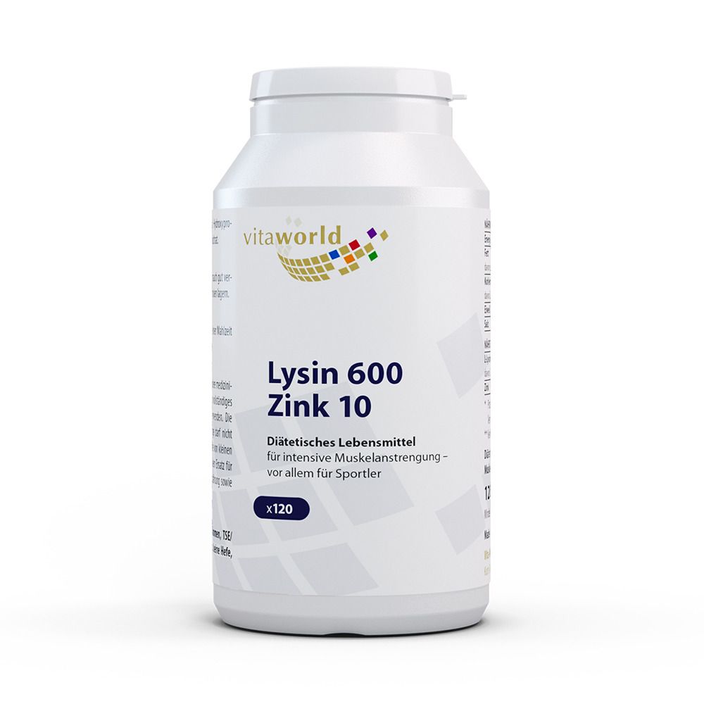 VitaWorld Lysin 600 mg + Zink 10 mg