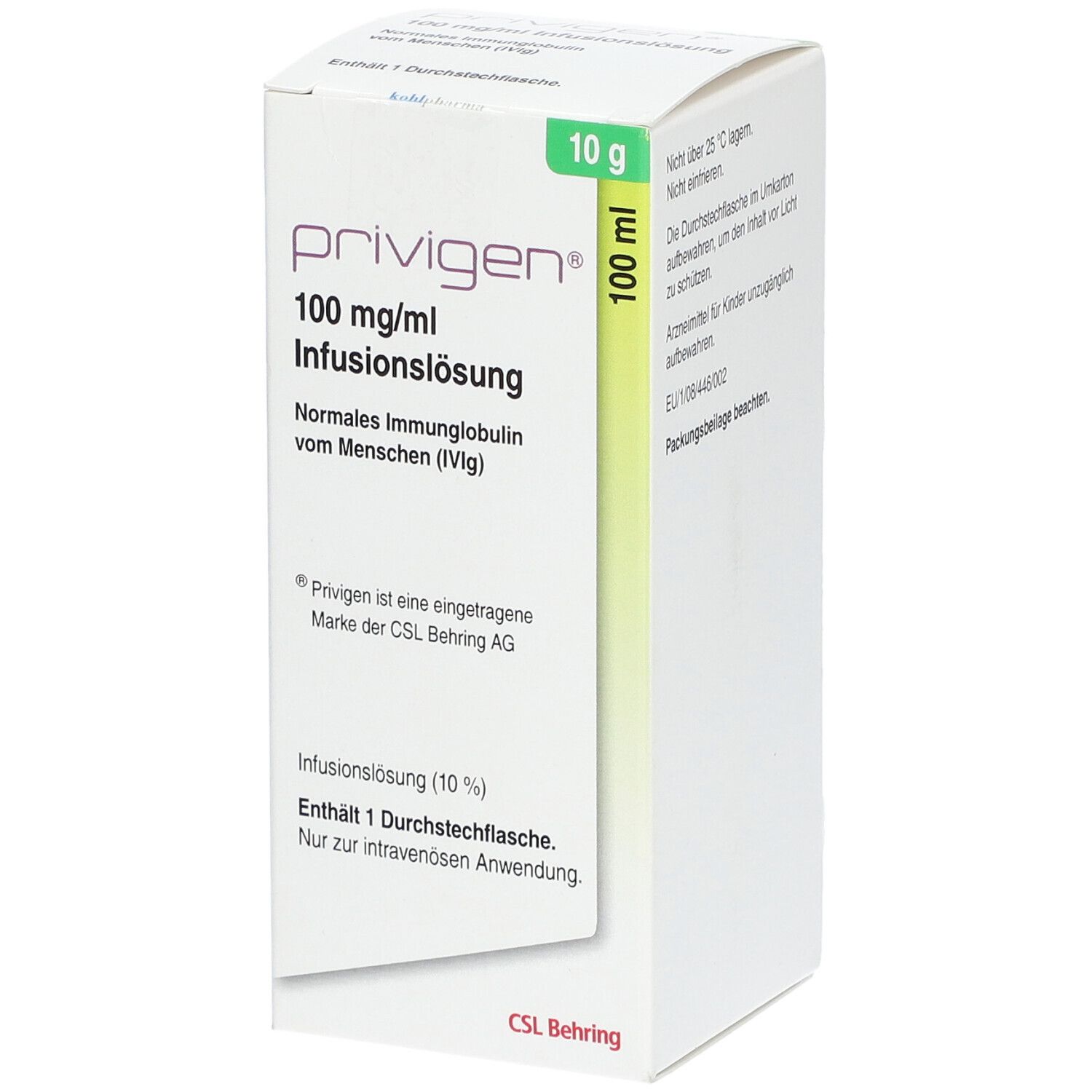 PRIVIGEN 10% Lösung 10 g Infusionslösung Dsfl.