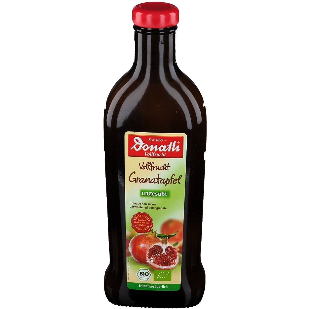 Donath Vollfrucht Granatapfel ungesüßt Bio 500 ml Saft