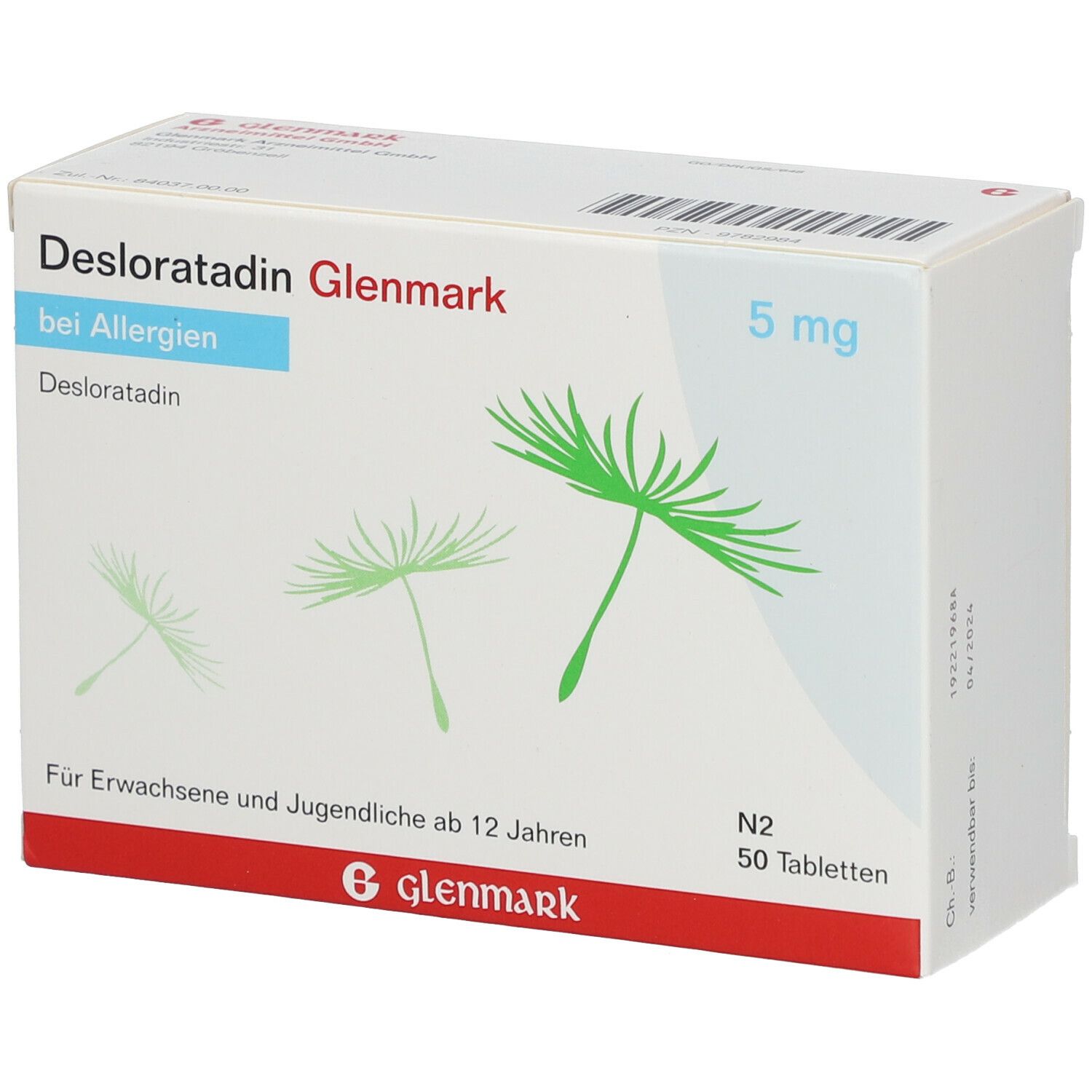 DESLORATADIN Glenmark 5 mg Tabletten