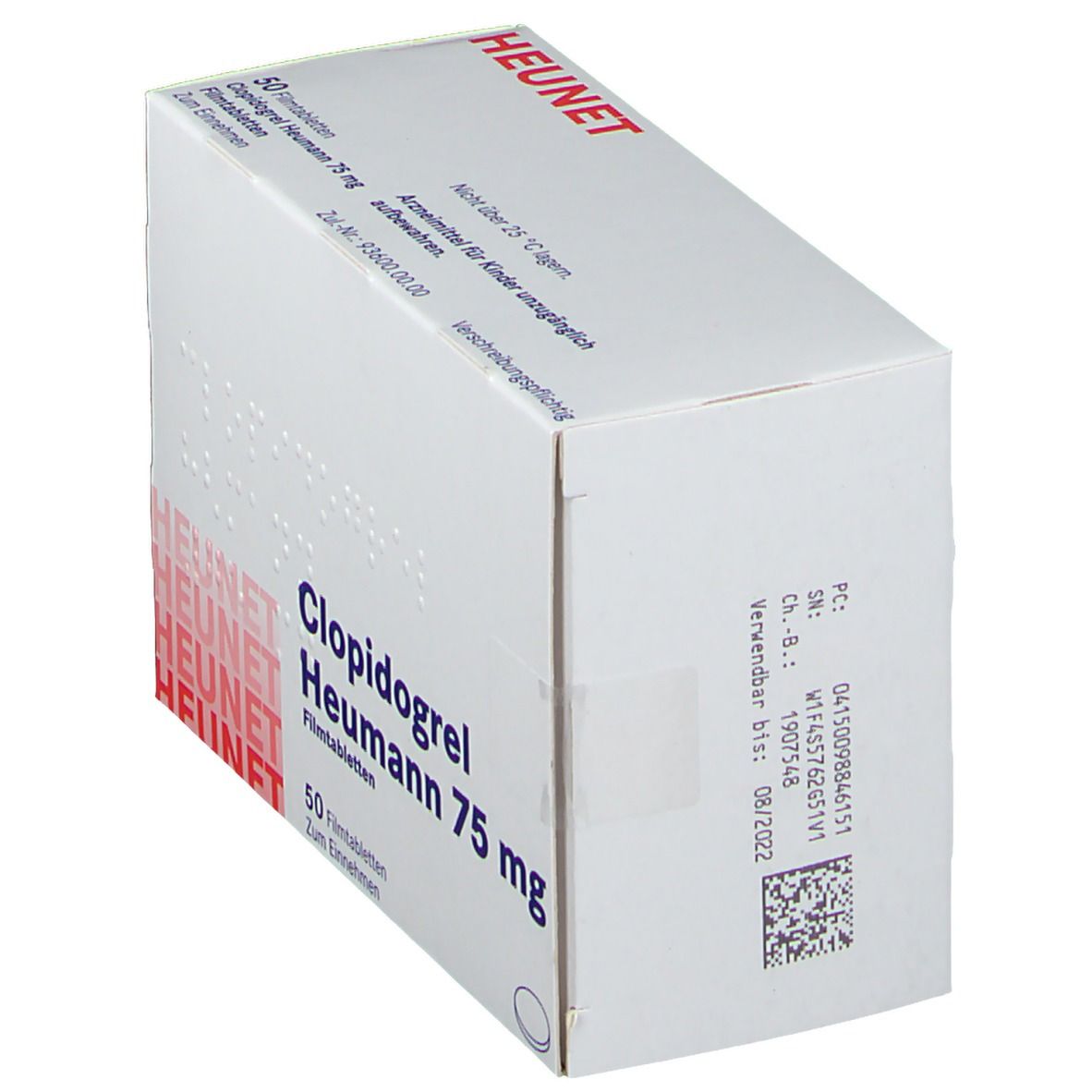 Clopidogrel Heumann 75 mg Filmtabletten Heunet 50 St