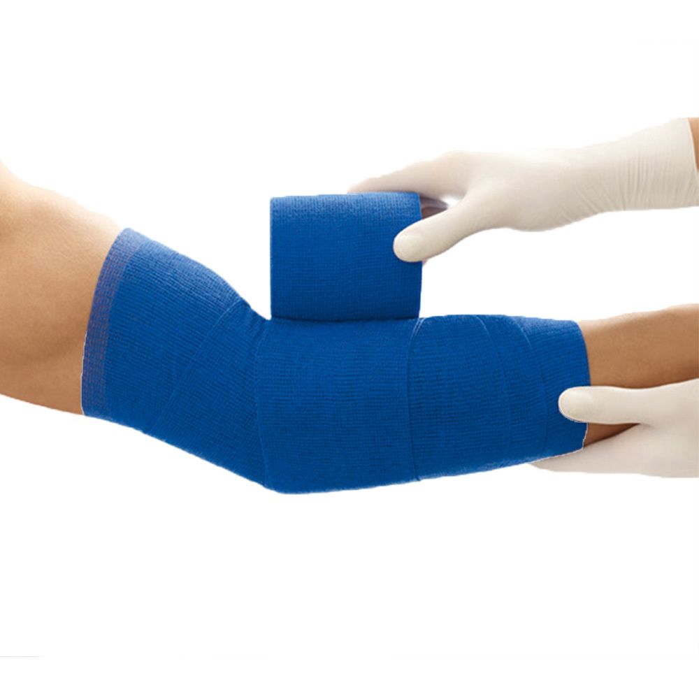 Mollelast haft Binden latexfrei 10 cmx20 m blau 1 St