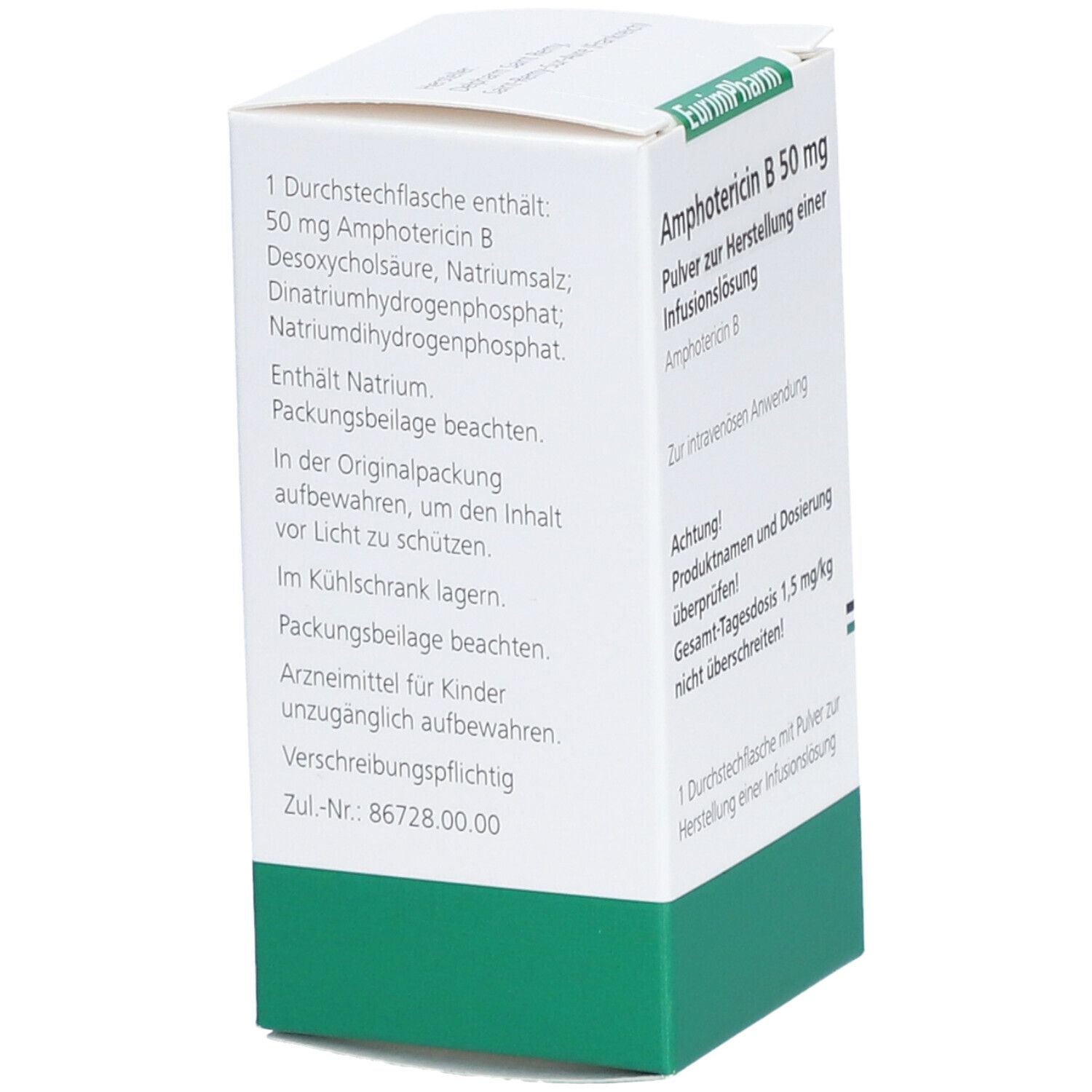 Amphotericin B 50 mg Pulver z.Herstell.e.Inf.-Lsg. 1 St zur Herstellung einer Infusionslösung