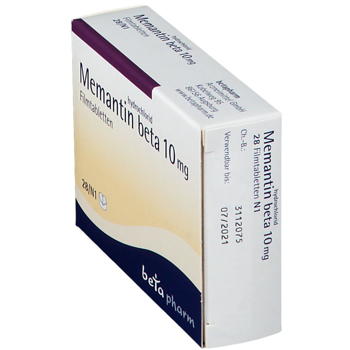 Memantinhydrochlorid beta 10 mg